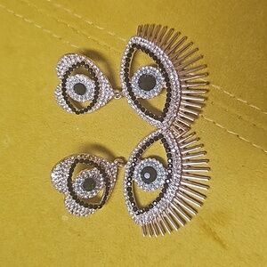 Evil eyes cocktail earings
